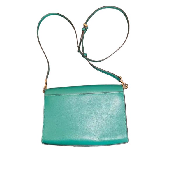 Kate Spade Green Leather Crossbody Handbag New - Picture 2 of 11